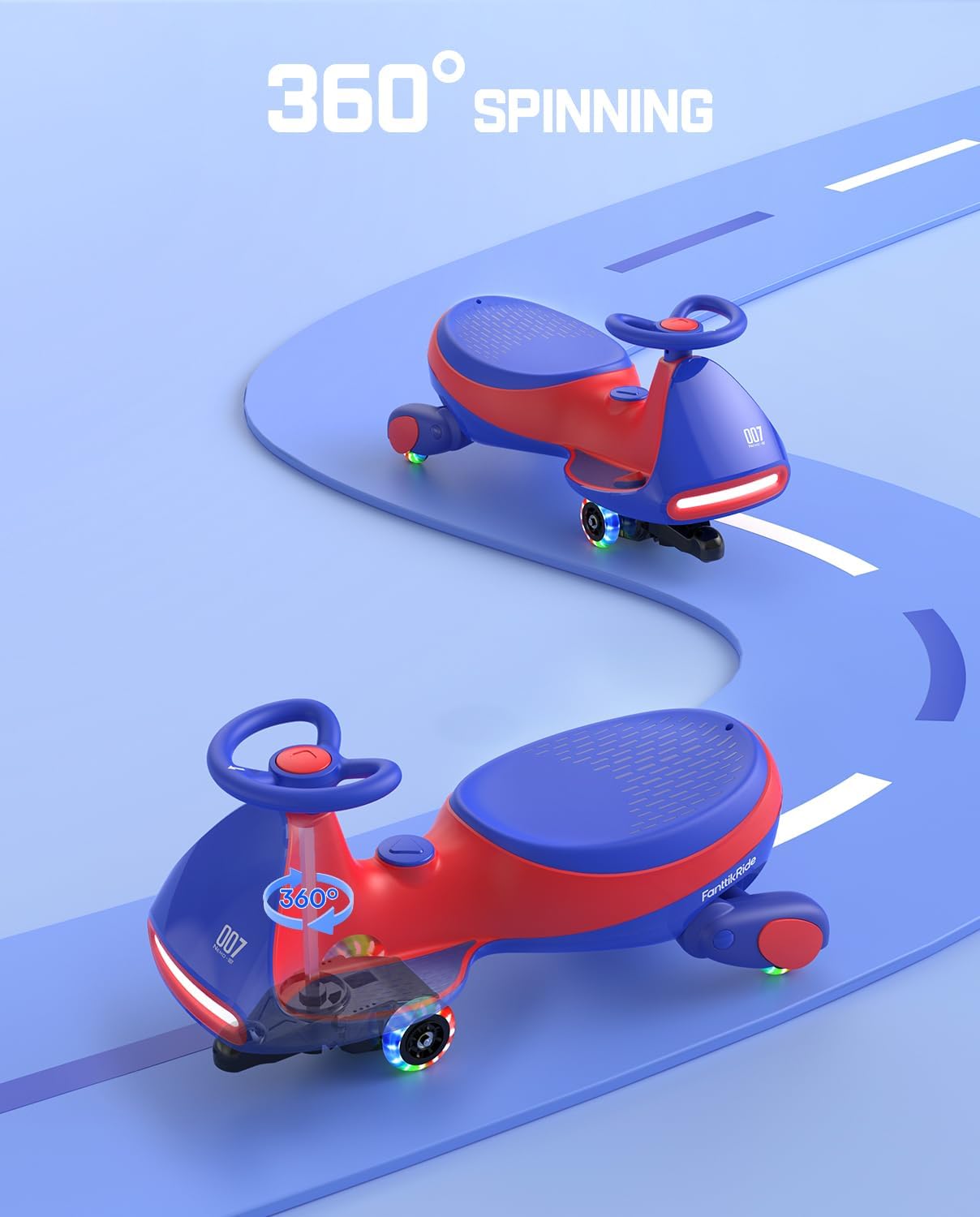 FanttikRide N7 Pro Electric Wiggle Car with Pedal